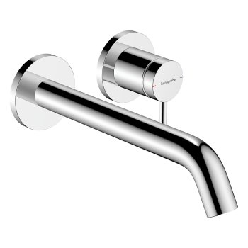 Смеситель для раковины Hansgrohe Tecturis S, скрытого монтажа, для монтажного бокса, излив 225 мм, хром